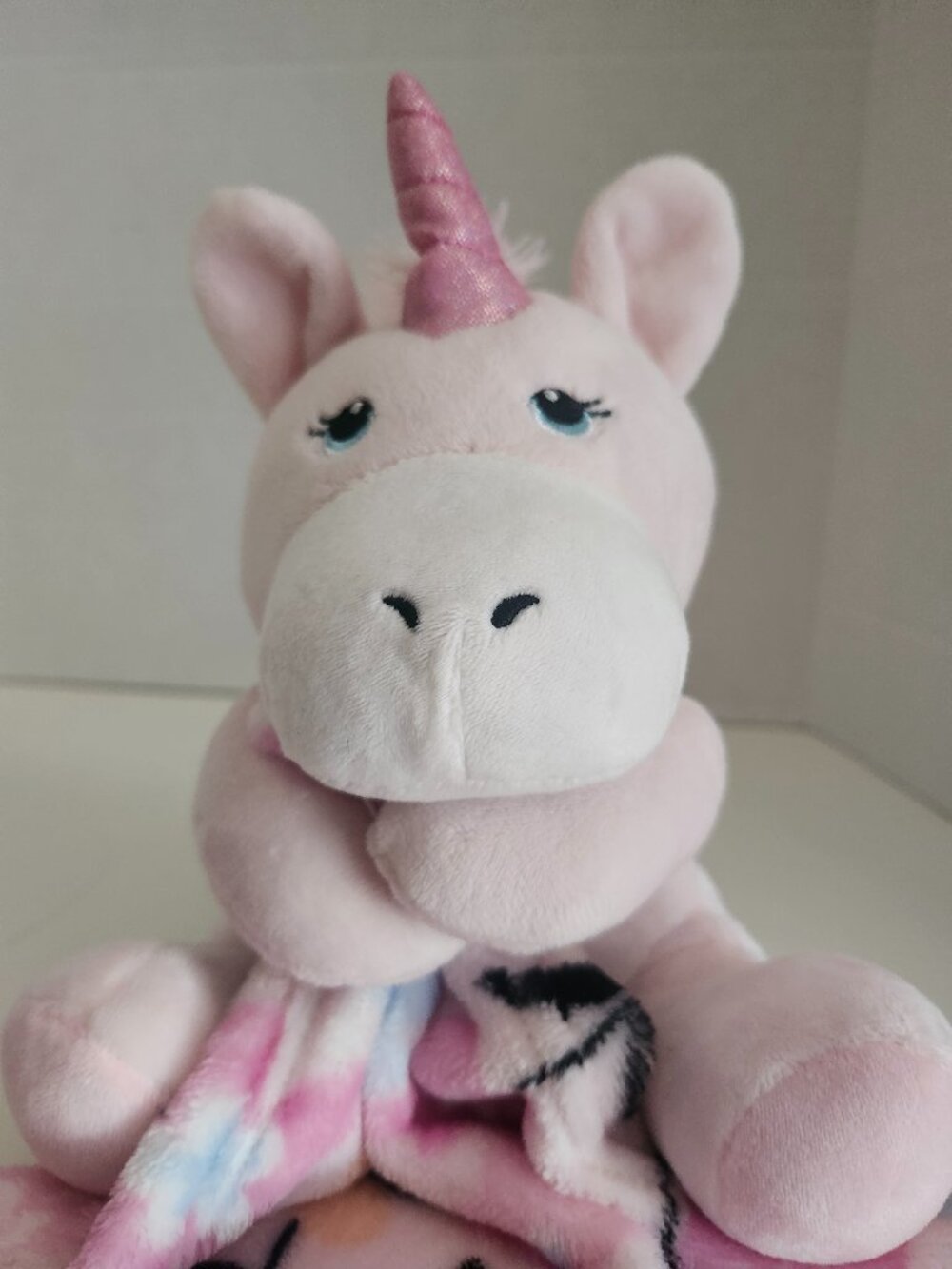 Little Beginnings PINK UNICORN Baby Security Blankey Lovey